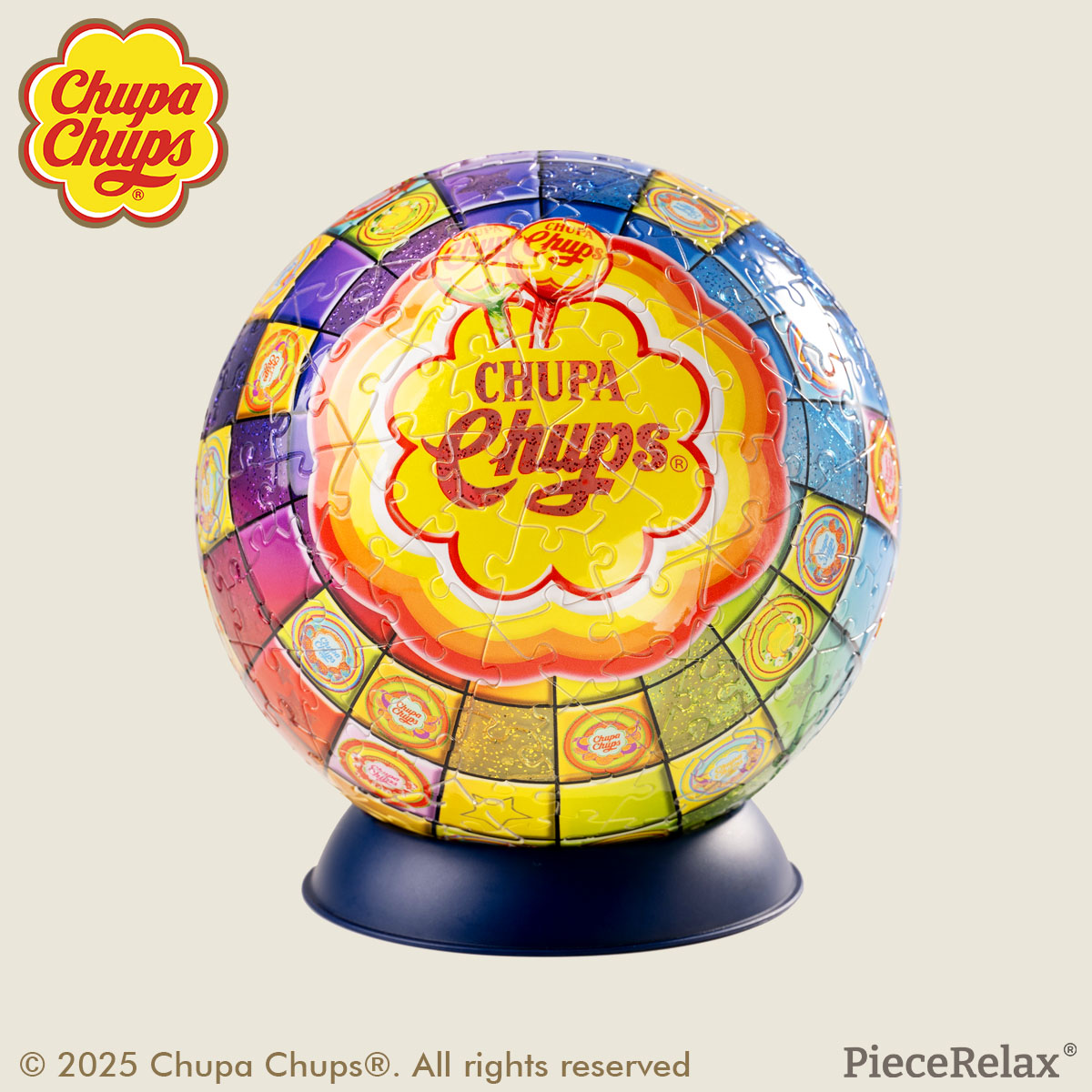Light up the Chupa Chups disco ball, and as the sparkling lights swirl around, the party is about to begin! Let's step back into the retro dance hall with Chupa Chups! With PieceRelax, you’ll always get there.