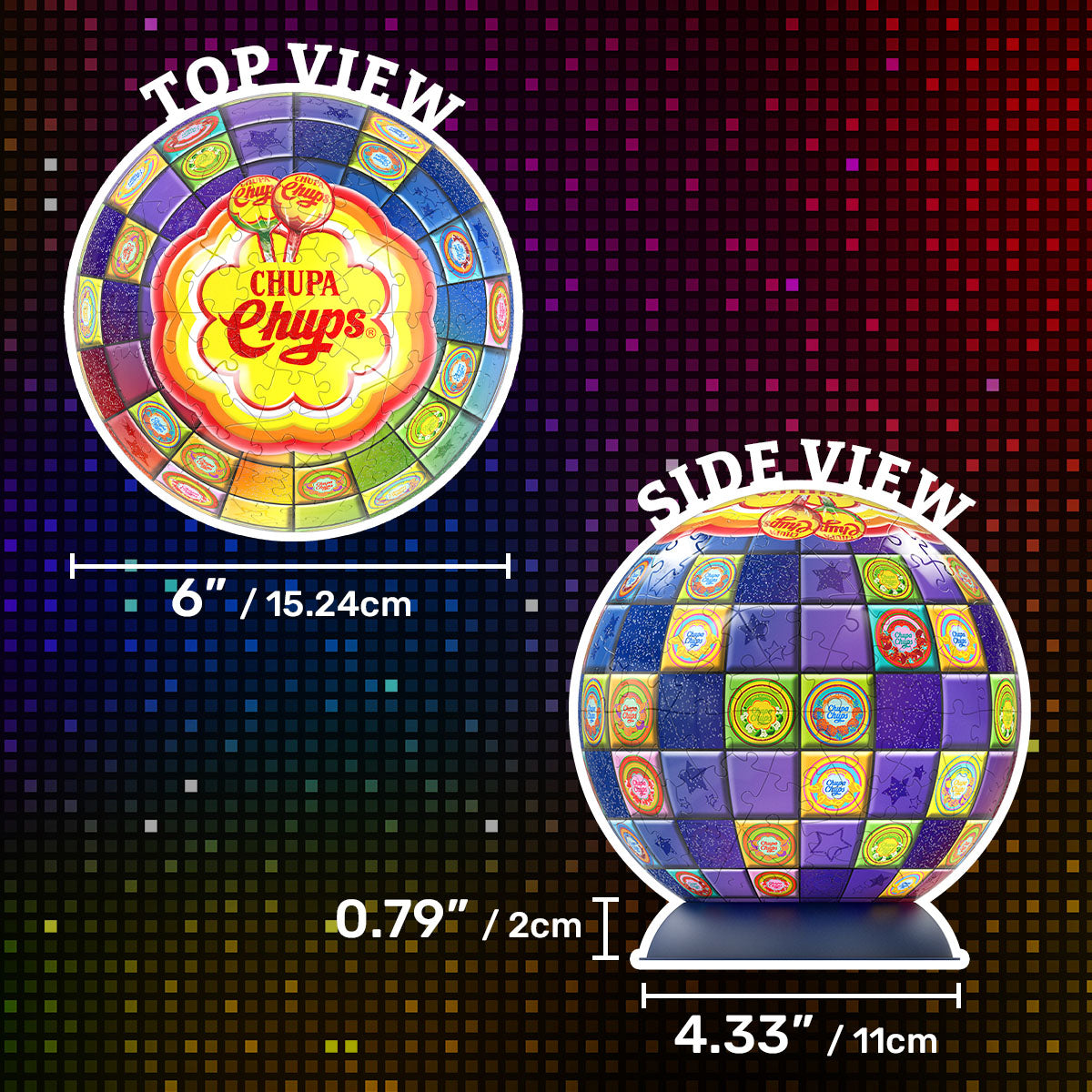 Light up the Chupa Chups disco ball, and as the sparkling lights swirl around, the party is about to begin! Let's step back into the retro dance hall with Chupa Chups! With PieceRelax, you’ll always get there.