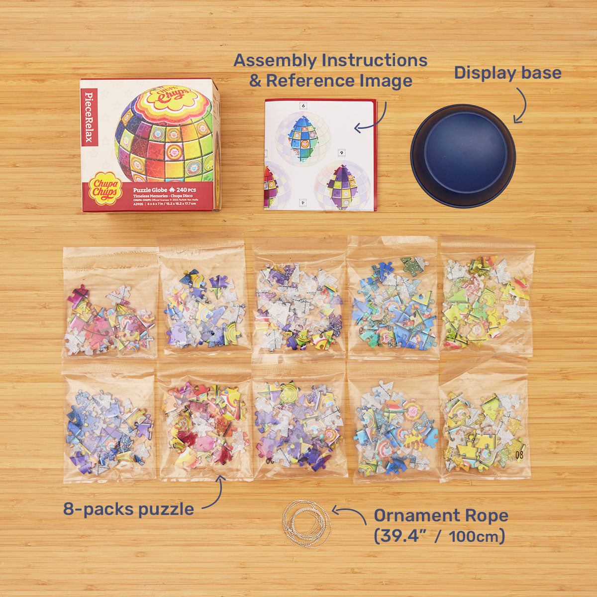 Light up the Chupa Chups disco ball, and as the sparkling lights swirl around, the party is about to begin! Let's step back into the retro dance hall with Chupa Chups! With PieceRelax, you’ll always get there.