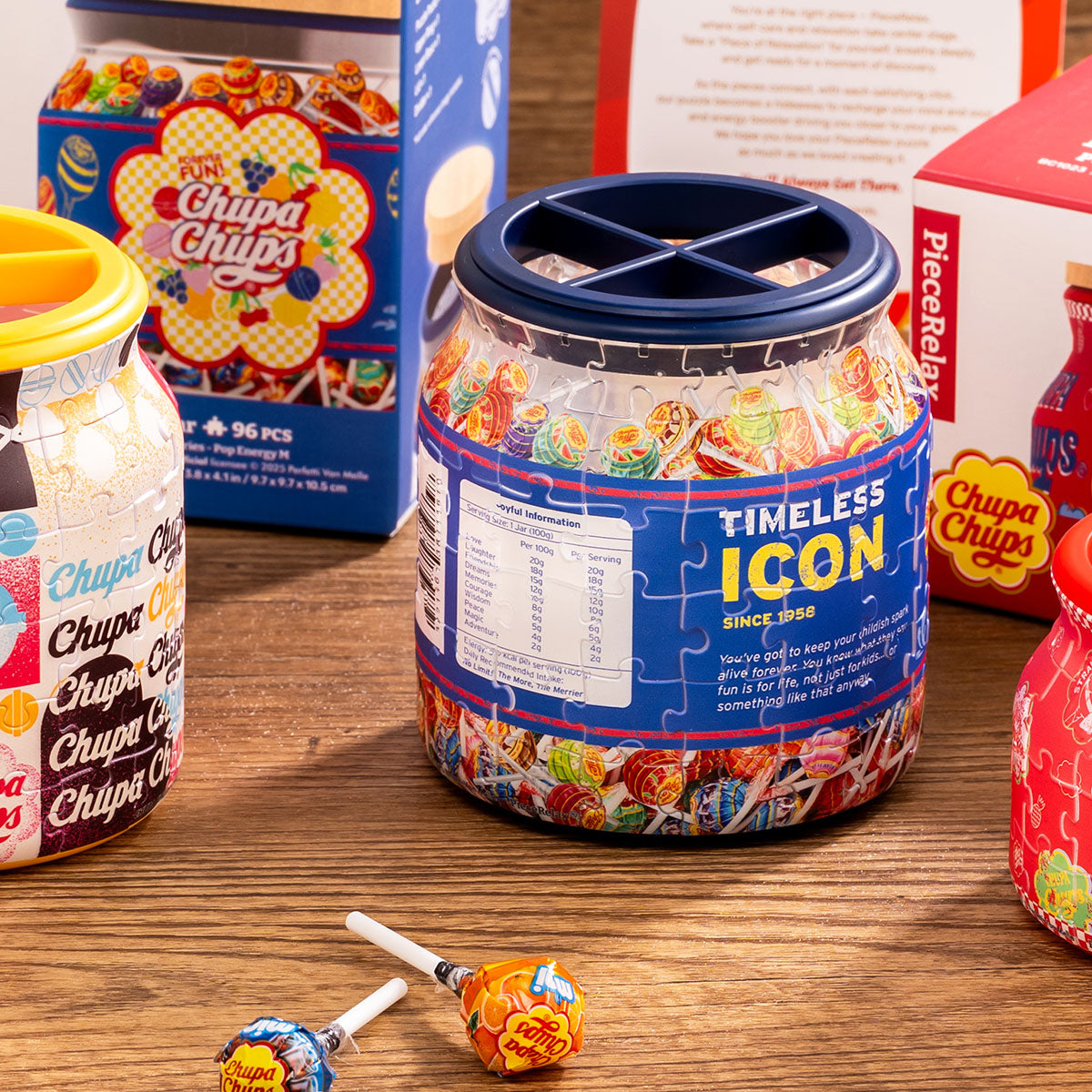 The magical jar we all dreamed of as kids— filled with unlimited candy. The magic jar turns everything inside into something wonderful. Would you like to add a memory of your own to it?—You’ll Always Get There with PieceRelax.