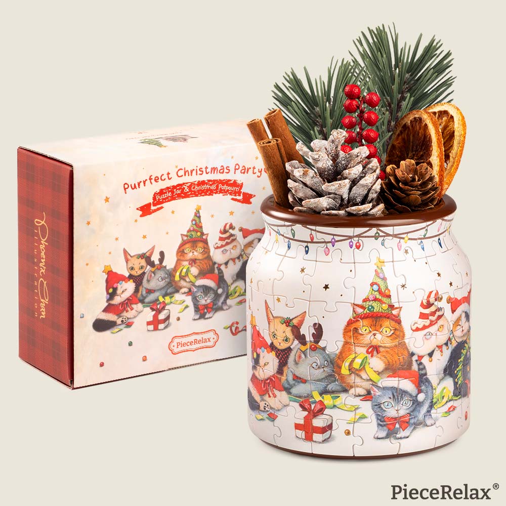 Join the cats in decorating this Christmas season! Embrace the simple, joyful magic of the holidays — and save the most special gift for someone truly special. You'll Always Get There with PieceRelax.