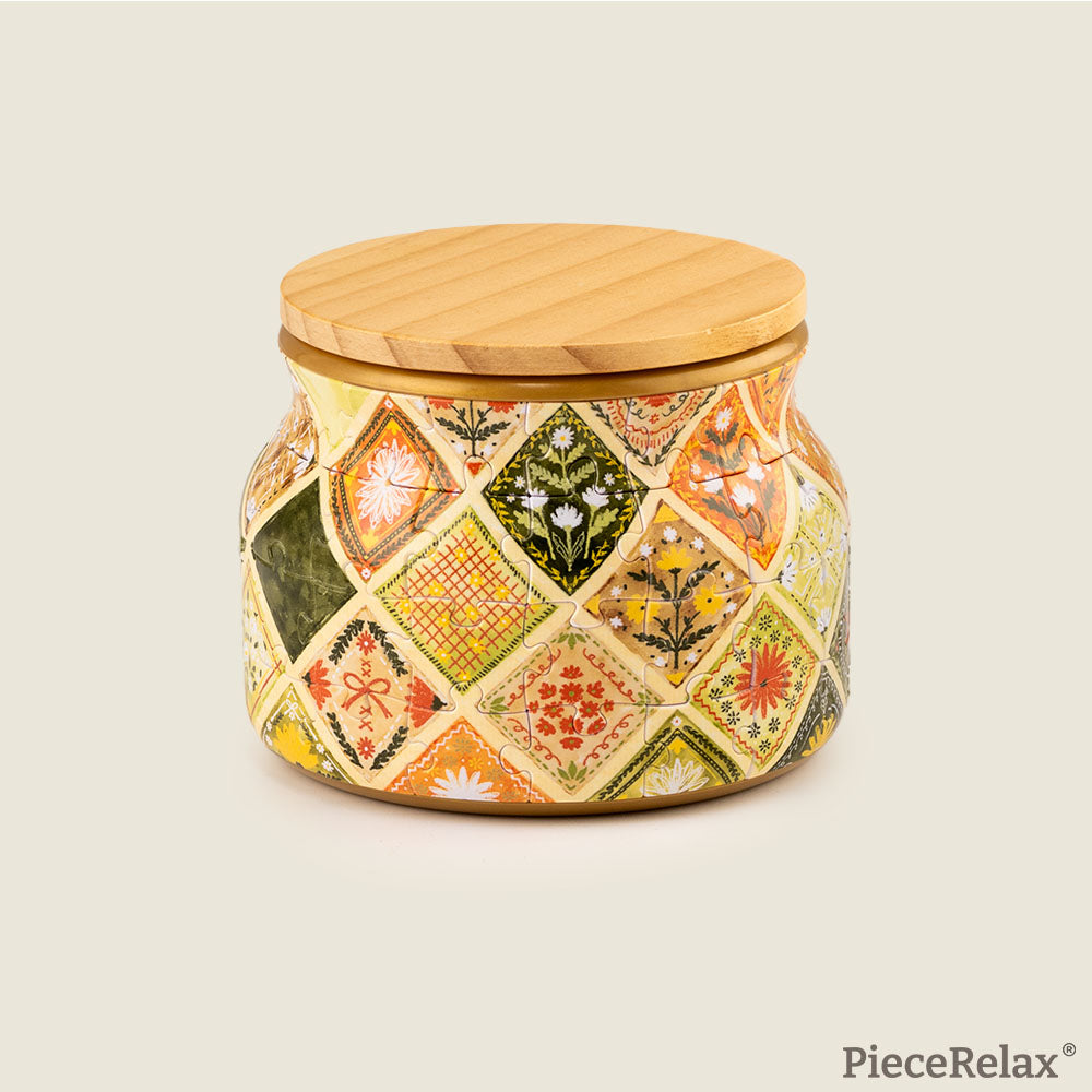 Opening the storage jar is like catching the scent of blooming flowers. Is there a memory you’d like to keep inside too? You’ll Always Get There with PieceRelax.