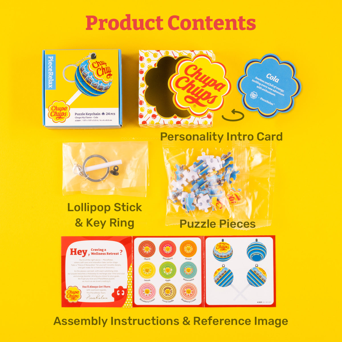 PieceRelax | Puzzle Key Chain. Chups Your Flavor