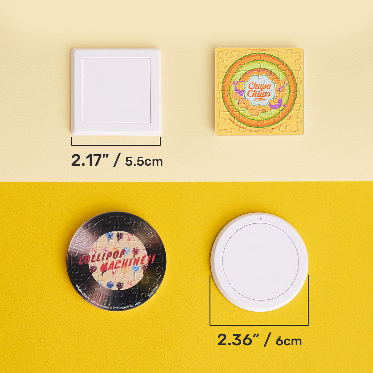 Pick a vinyl record every morning and let Chupa Chups take you back to timeless childhood memories filled with joy in the golden age of 1958. With PieceRelax, you’ll always get there.
