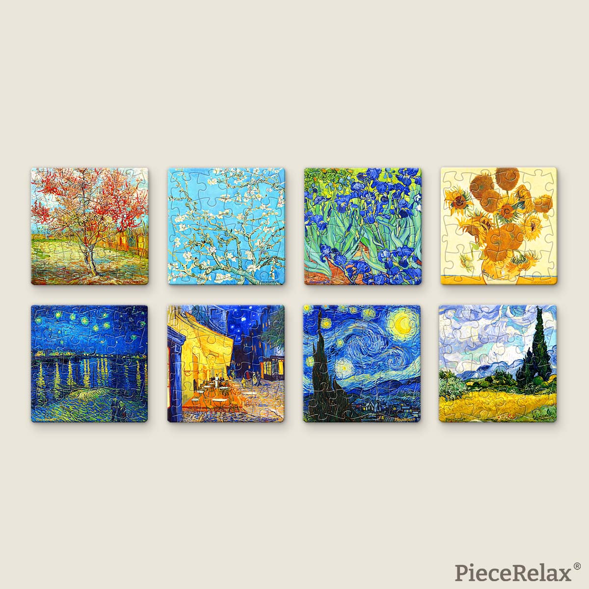 Which masterpiece do you feel like admiring today? Carry a piece of Van Gogh’s world with you in a tiny magnet—great art can go wherever you go! You’ll Always Get There with PieceRelax.