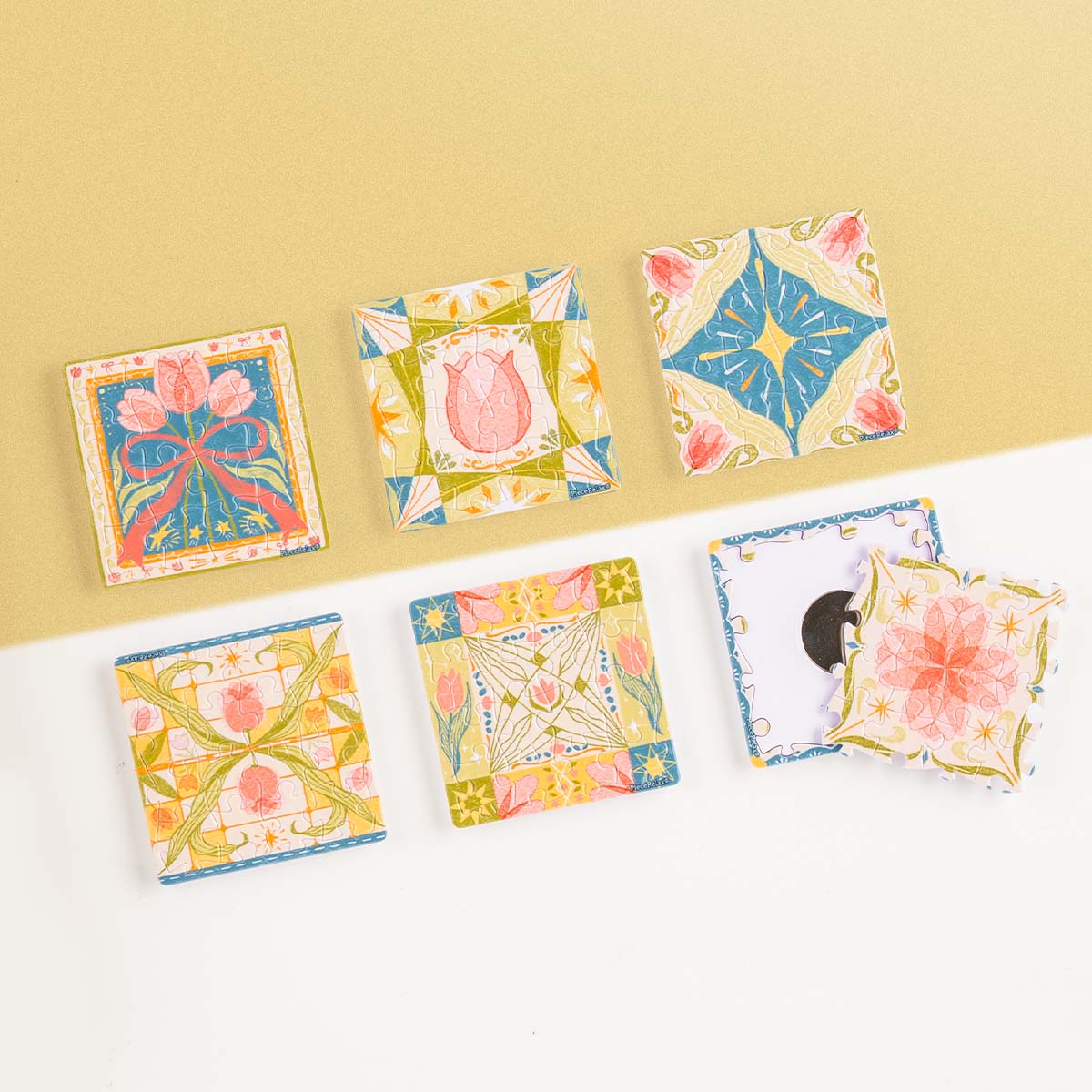 The meeting of traditional vintage tiles and tulips—why not bring a blooming tulip into your world? You’ll Always Get There with PieceRelax.