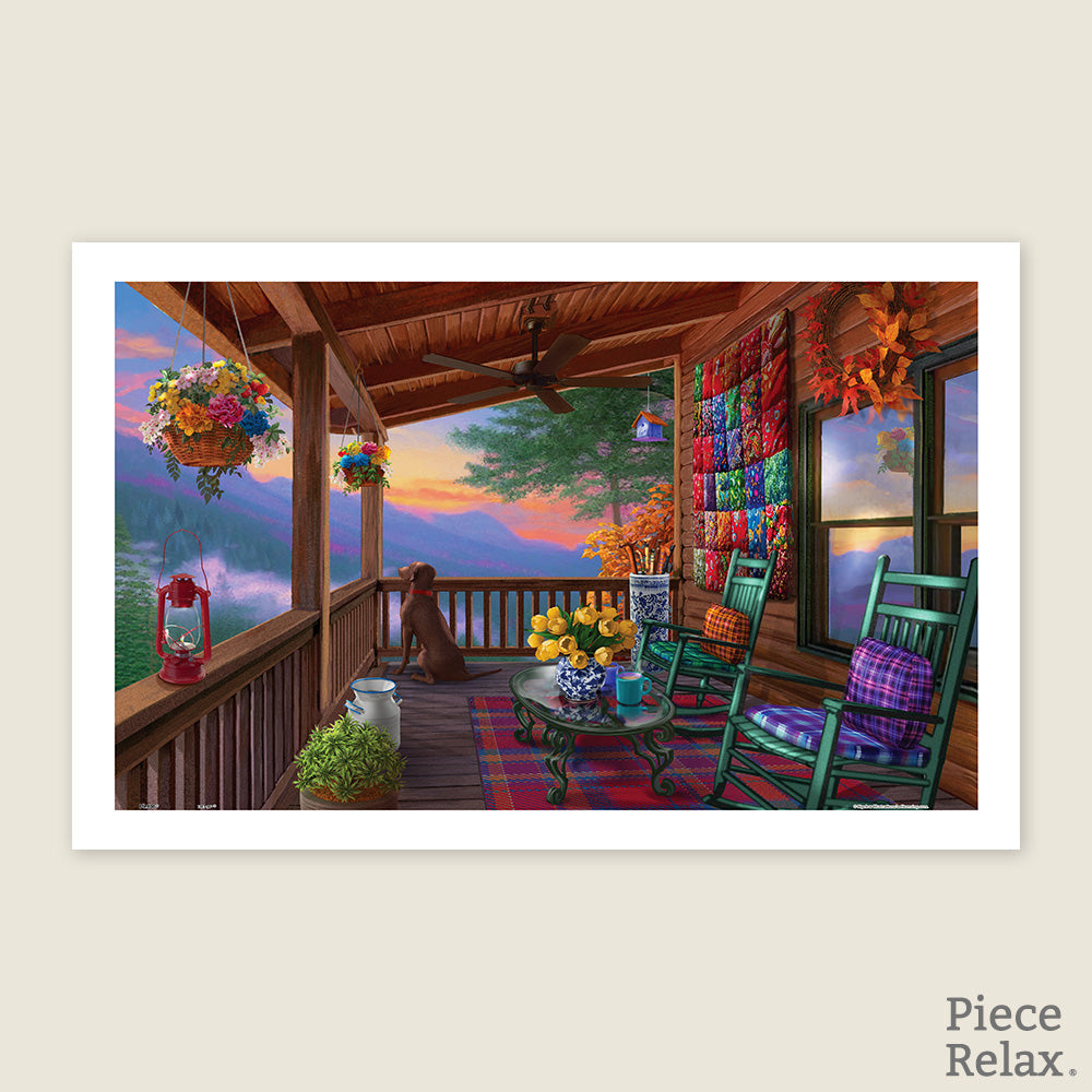 PieceRelax | 600 piece puzzle. Discover the vibrant colors of 'Tropical Paradise' with PieceRelax. This lively scene is filled with exotic flowers and birds, bringing a burst of tropical life into your home.