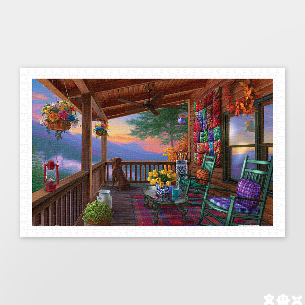 PieceRelax | 600 piece puzzle. Discover the vibrant colors of 'Tropical Paradise' with PieceRelax. This lively scene is filled with exotic flowers and birds, bringing a burst of tropical life into your home.