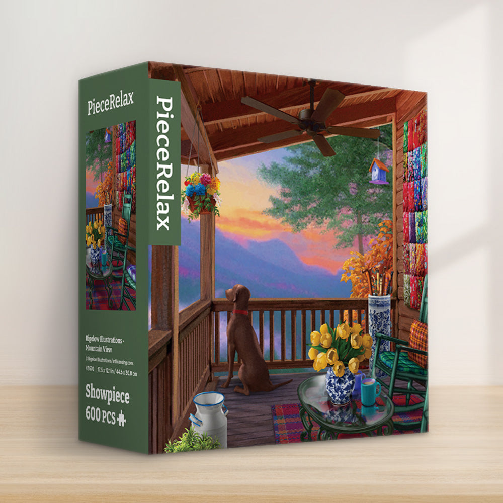 PieceRelax | 600 piece puzzle. Discover the vibrant colors of 'Tropical Paradise' with PieceRelax. This lively scene is filled with exotic flowers and birds, bringing a burst of tropical life into your home.