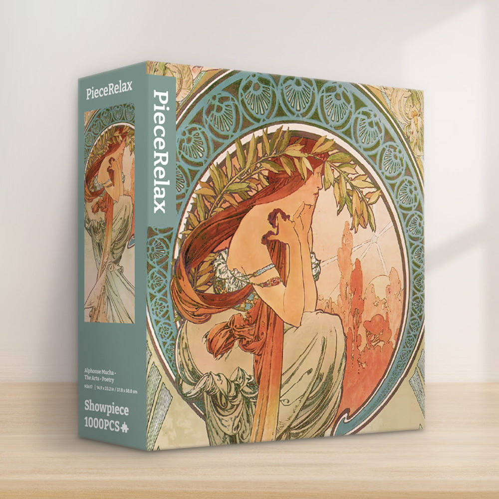 PieceRelax | Immerse yourself in the beauty of Mucha's The Arts series. Each piece brings you closer to the essence of this artistic masterpiece.