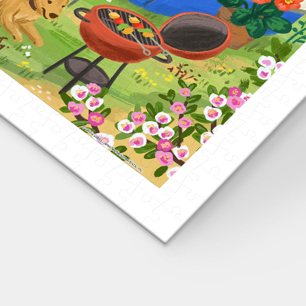 PieceRelax|Escape to the great outdoors! Enjoy the peaceful scene of a cozy camper, BBQ, and lakeside fishing, perfect for puzzle lovers who dream of a relaxing getaway. Piece by piece, you’ll discover joy, because at PieceRelax, you’ll always get there.