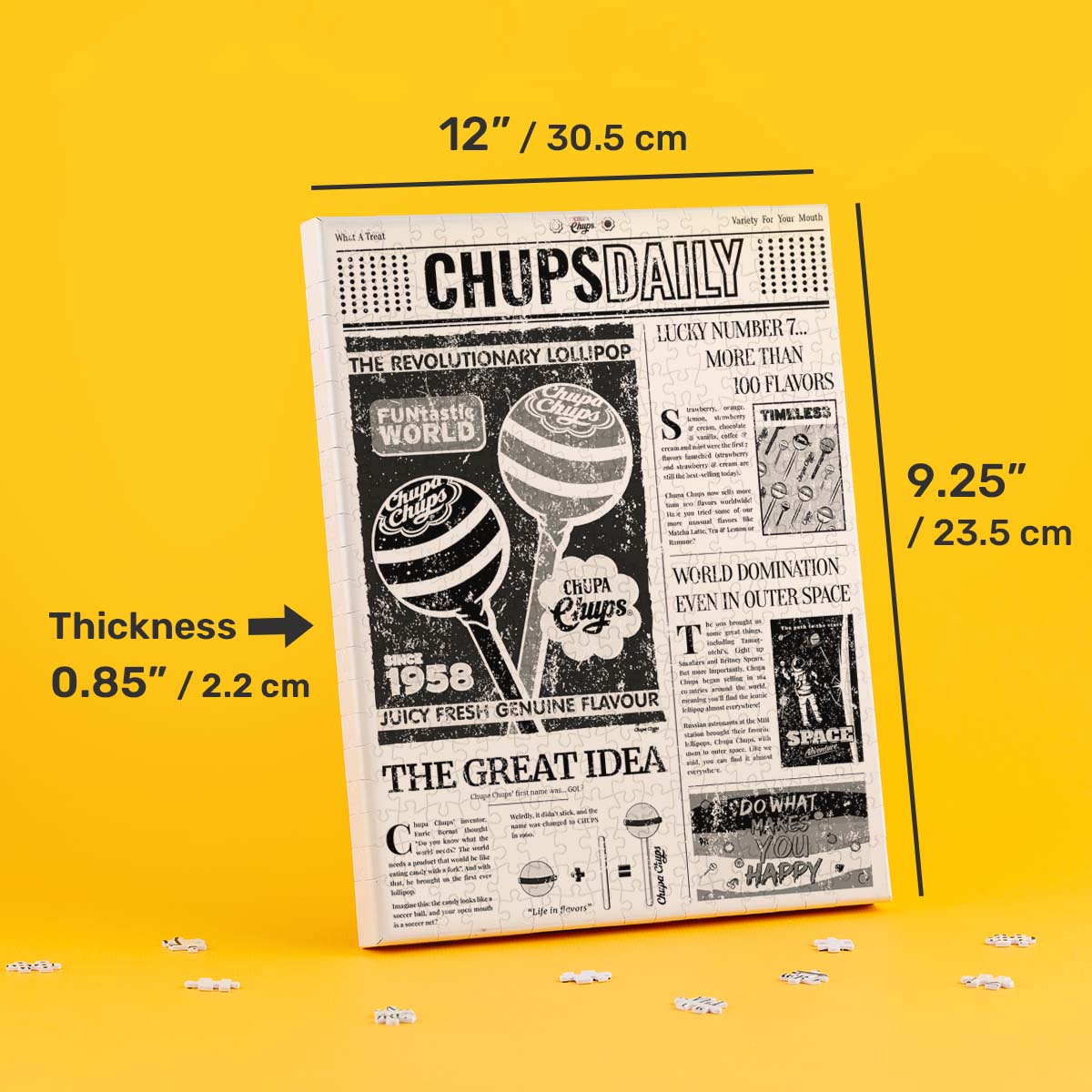 Breaking news! Chupa Chups candy is making a dazzling debut—check out today's Chups Daily for all the details. Let Chups Daily capture this memorable day for you! With PieceRelax, you’ll always get there.