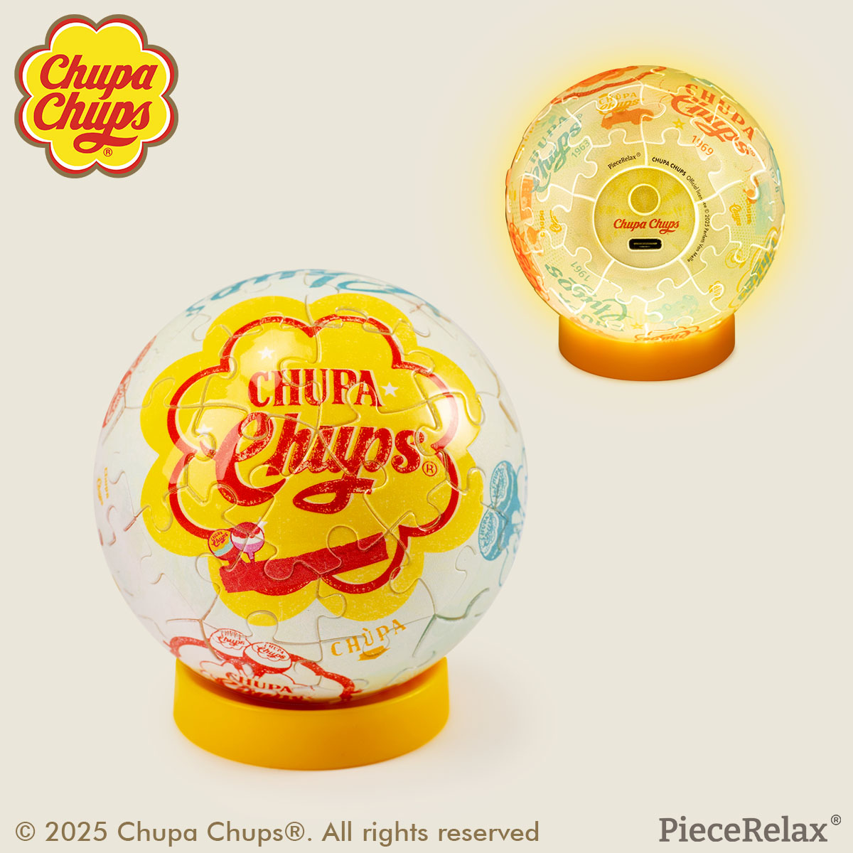 Light up a Chupa Chups candy, and it's like hopping into a time machine, taking you back again and again to the best memories in your heart. With PieceRelax, you’ll always get there.