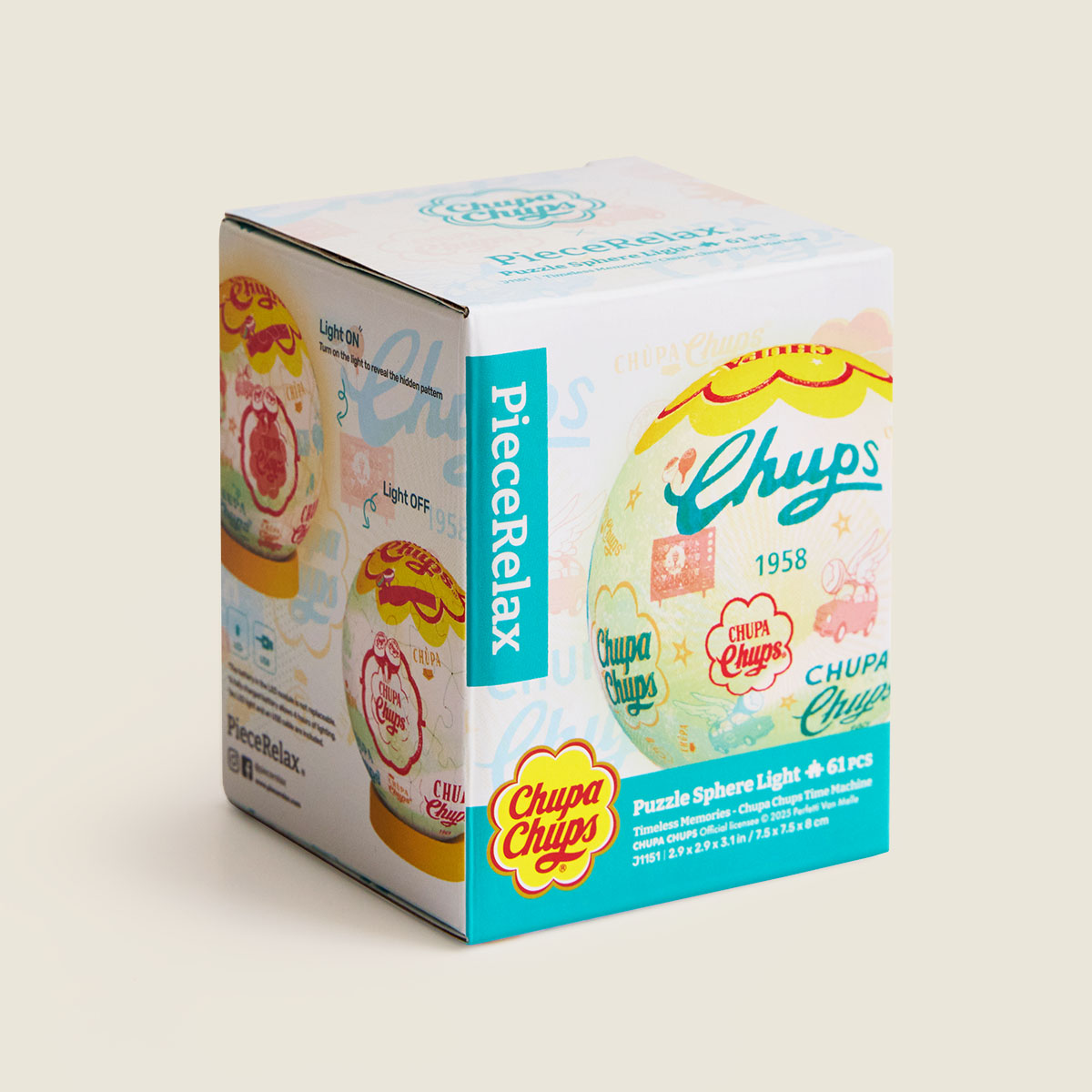 Light up a Chupa Chups candy, and it's like hopping into a time machine, taking you back again and again to the best memories in your heart. With PieceRelax, you’ll always get there.