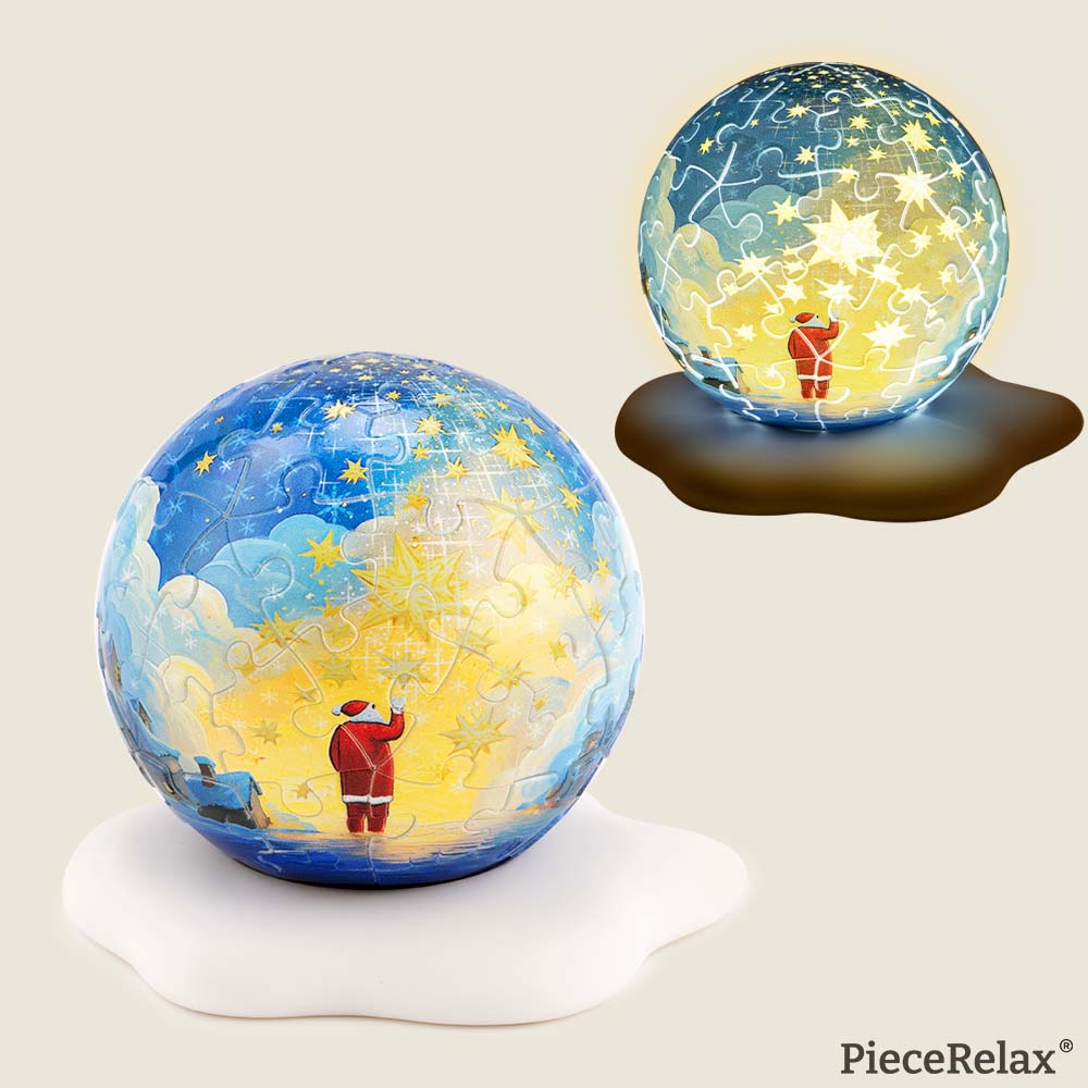 Winter Magic - Jigsaw Puzzle Night Light - Cozy Ambient Home Decor