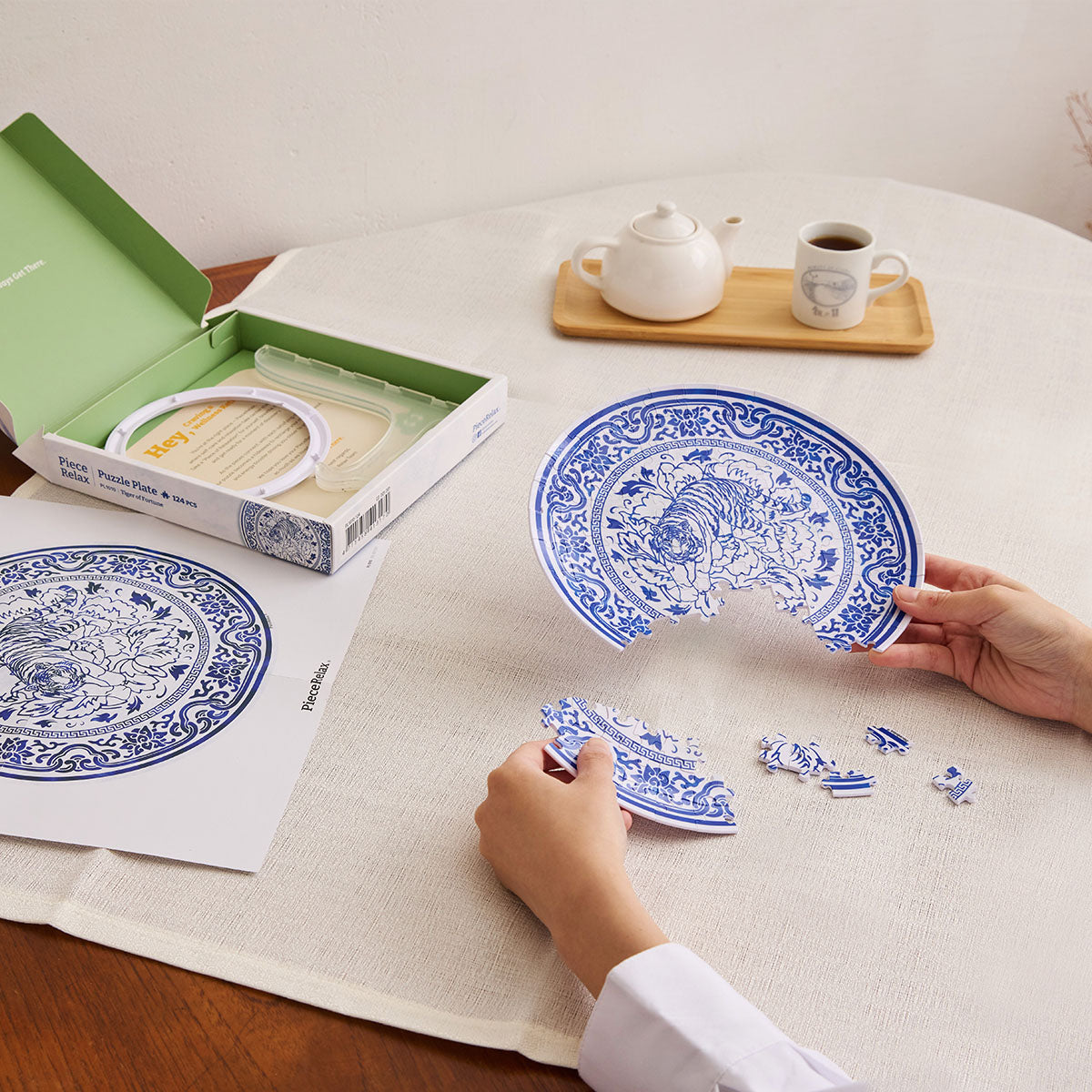 A masterpiece on your plate! Like a beautiful, translucent porcelain carrying the tiger's blessings. Such a special encounter!—You’ll Always Get There with PieceRelax.