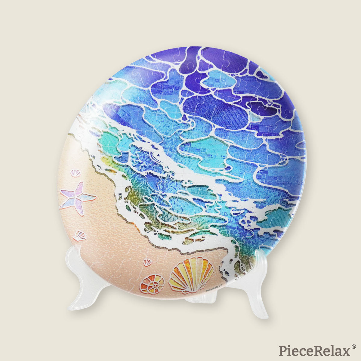 A masterpiece on your plate! Like a gem-like sparkling sea unfolding before your eyes. Such a special encounter!—You’ll Always Get There with PieceRelax.