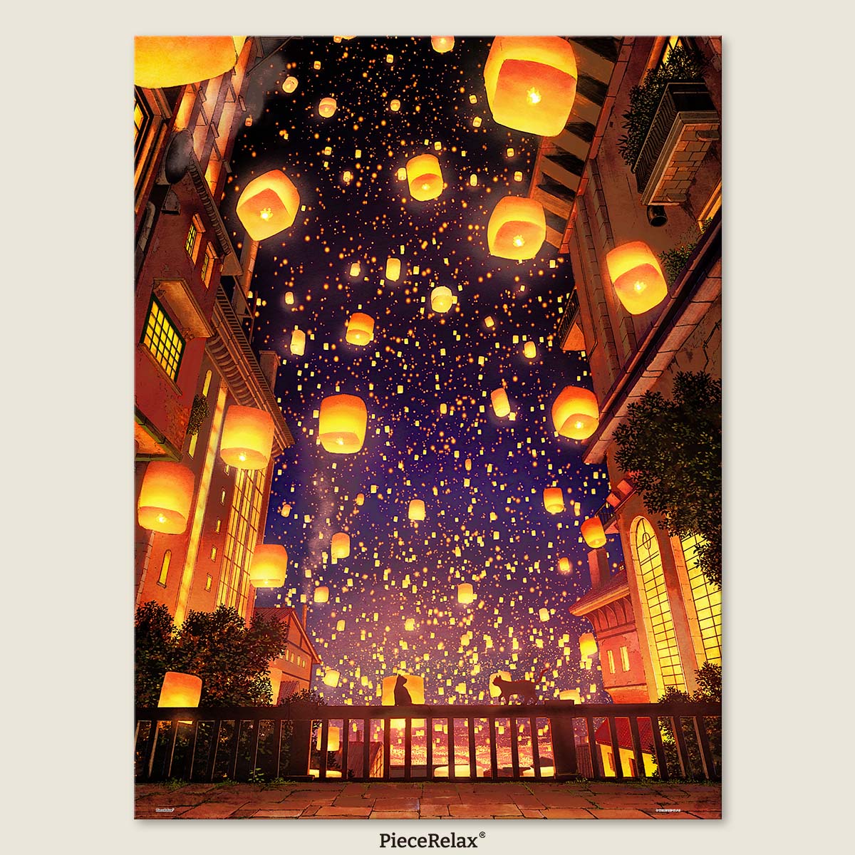 Sky Lantern Festival - PieceClicks 1008 Piece (1000pc Size) Jigsaw