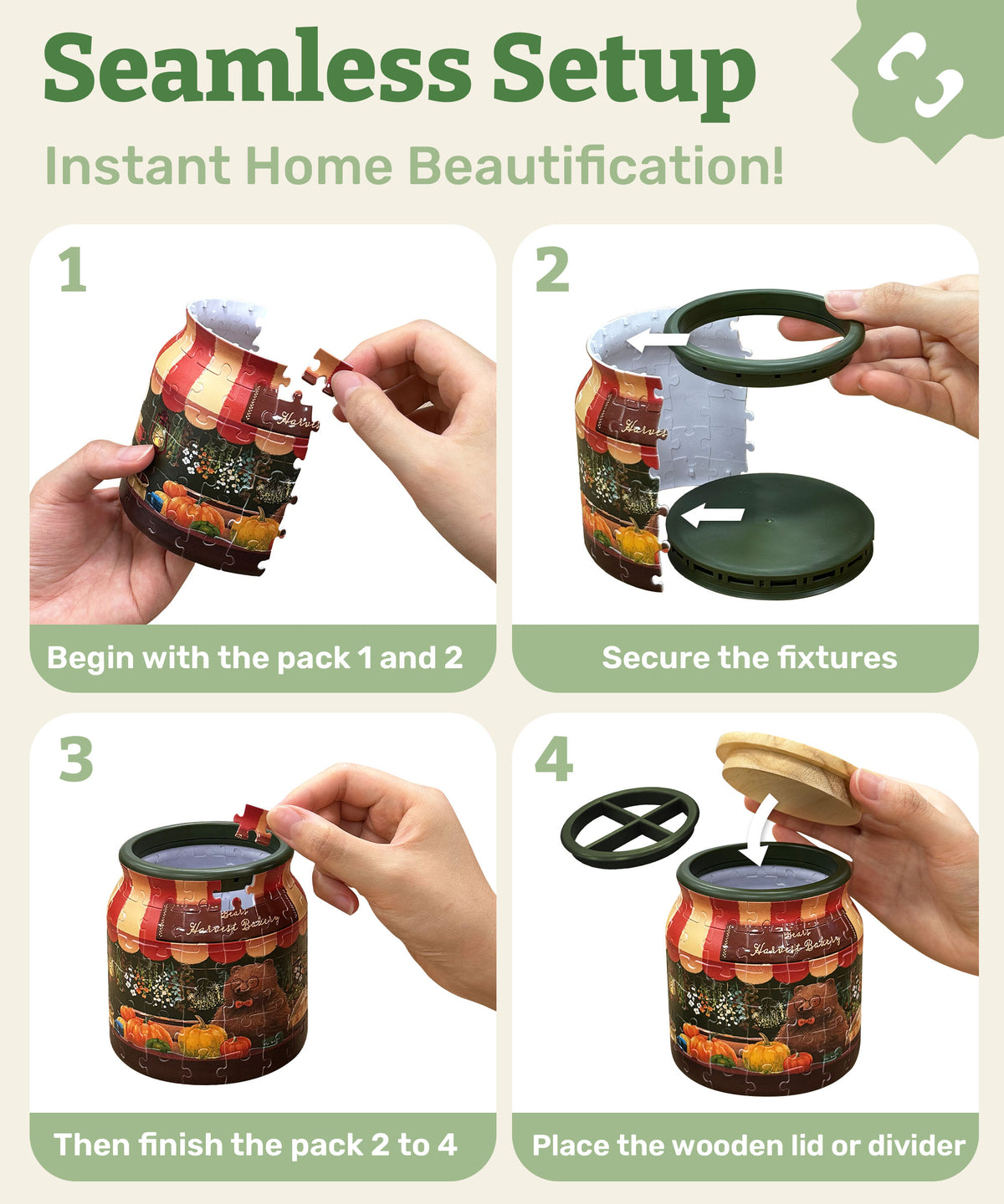 PieceRelax Puzzle Jar 96 Pieces How to Use