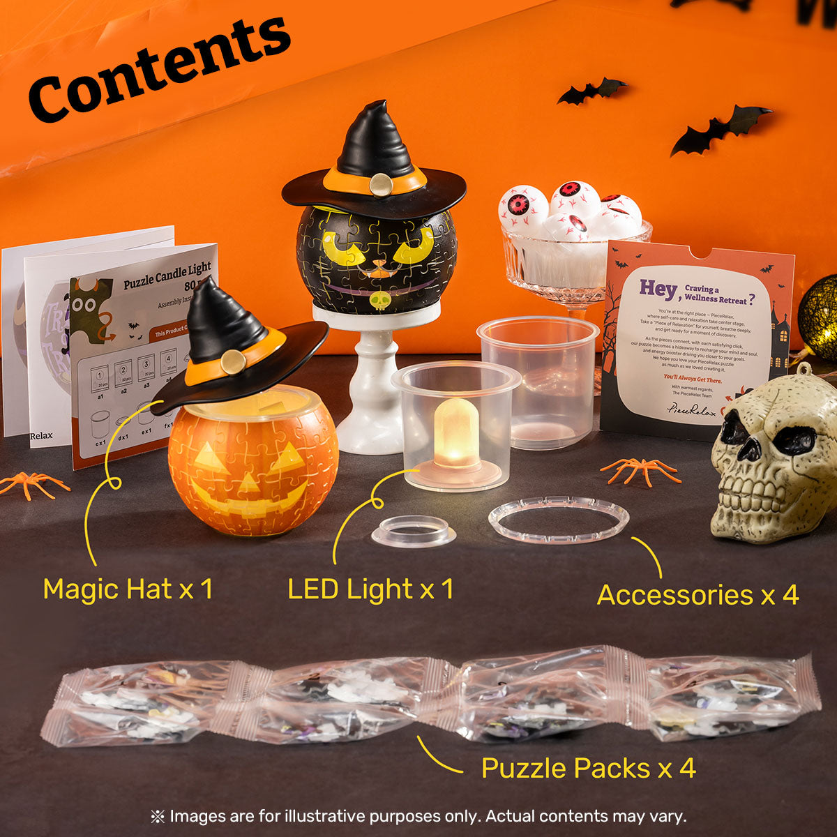 PieceRelax-Puzzle Candle Light- Celebrate Halloween with PieceRelax!