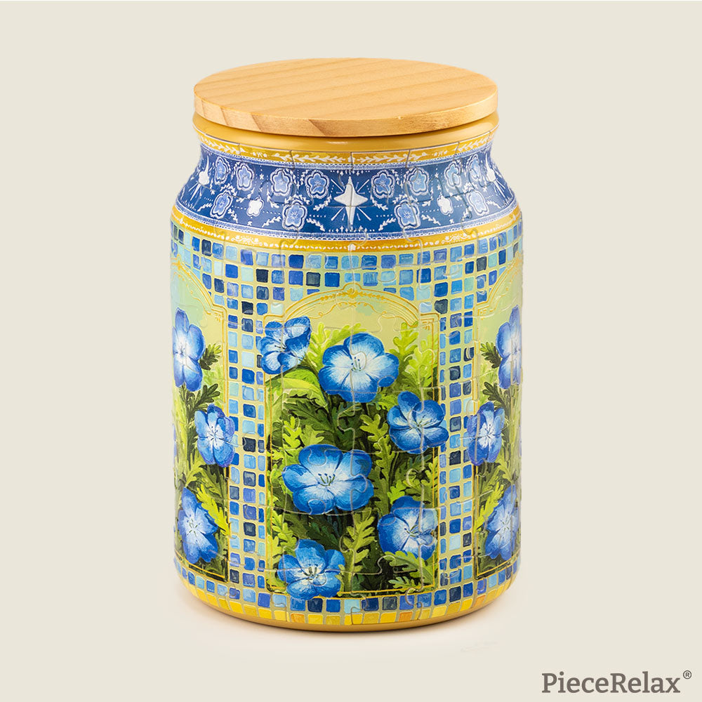 Opening the storage jar is like catching the scent of blooming Baby Blue Eyes. Is there a memory you’d like to keep inside too? You’ll Always Get There with PieceRelax.