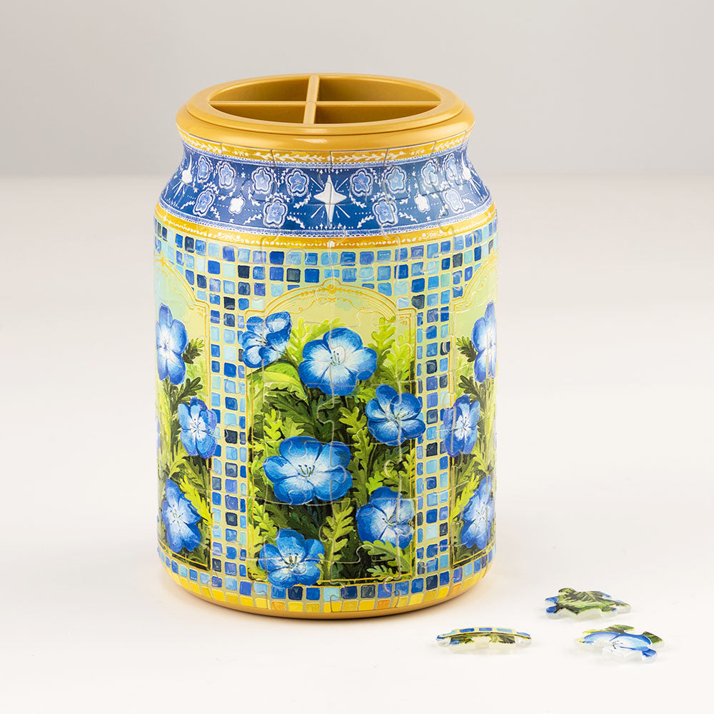 Opening the storage jar is like catching the scent of blooming Baby Blue Eyes. Is there a memory you’d like to keep inside too? You’ll Always Get There with PieceRelax.