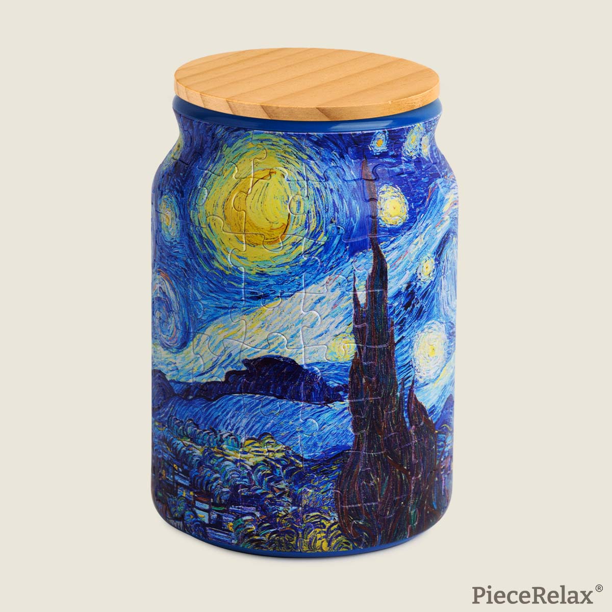 Experience 'The Starry Night' in a whole new dimension. Van Gogh’s swirling masterpiece transforms into a stunning 3D puzzle jar, bringing timeless art and interactive craftsmanship into your hands.