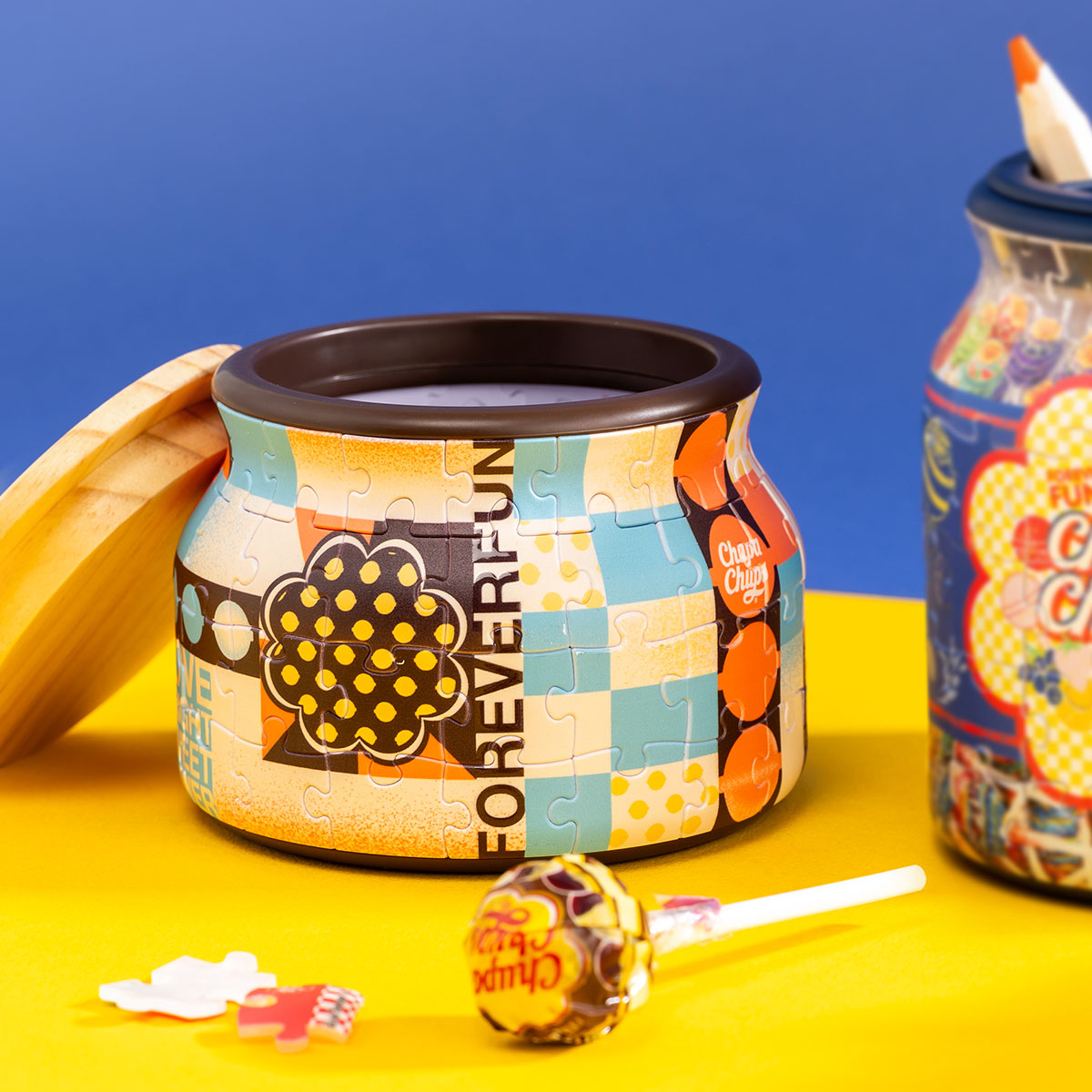The magical jar we all dreamed of as kids—filled with endless candy! Would you like to create everlasting moments of joy with Chupa Chups? With&nbsp;PieceRelax, you’ll always get there.