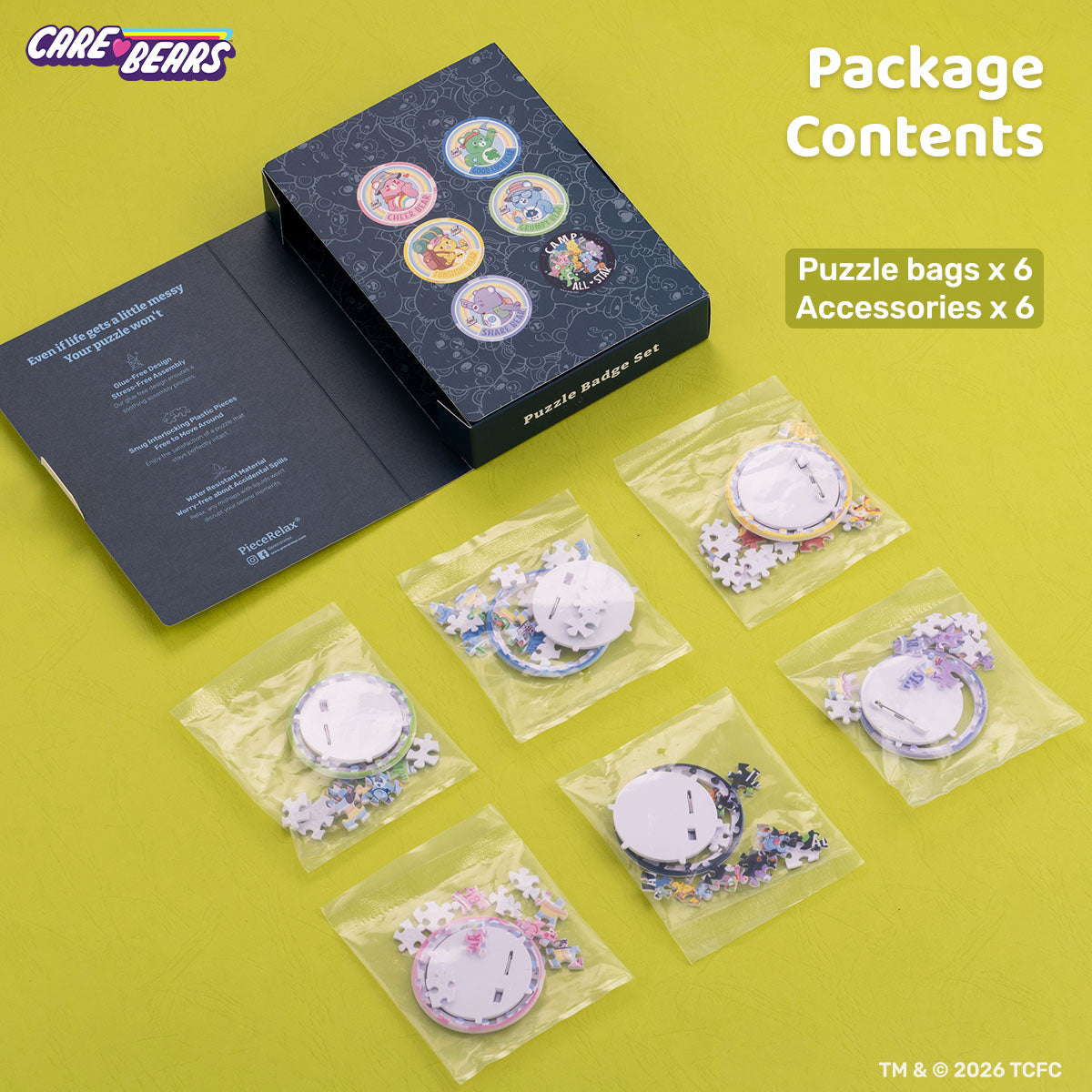 Go on an adventure with Care Bears™! Each bear brings a different mood to your puzzle journey—collect them all and piece together the magic.