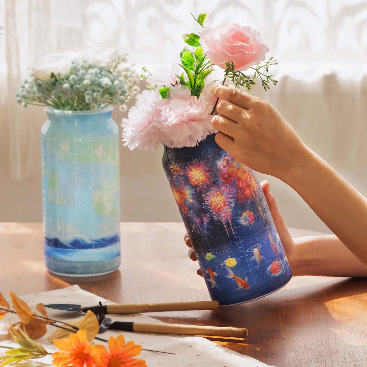 Let's stitch together a whole summer night with the sparkle of fireworks in the sky. You'll Always Get There with PieceRelax.