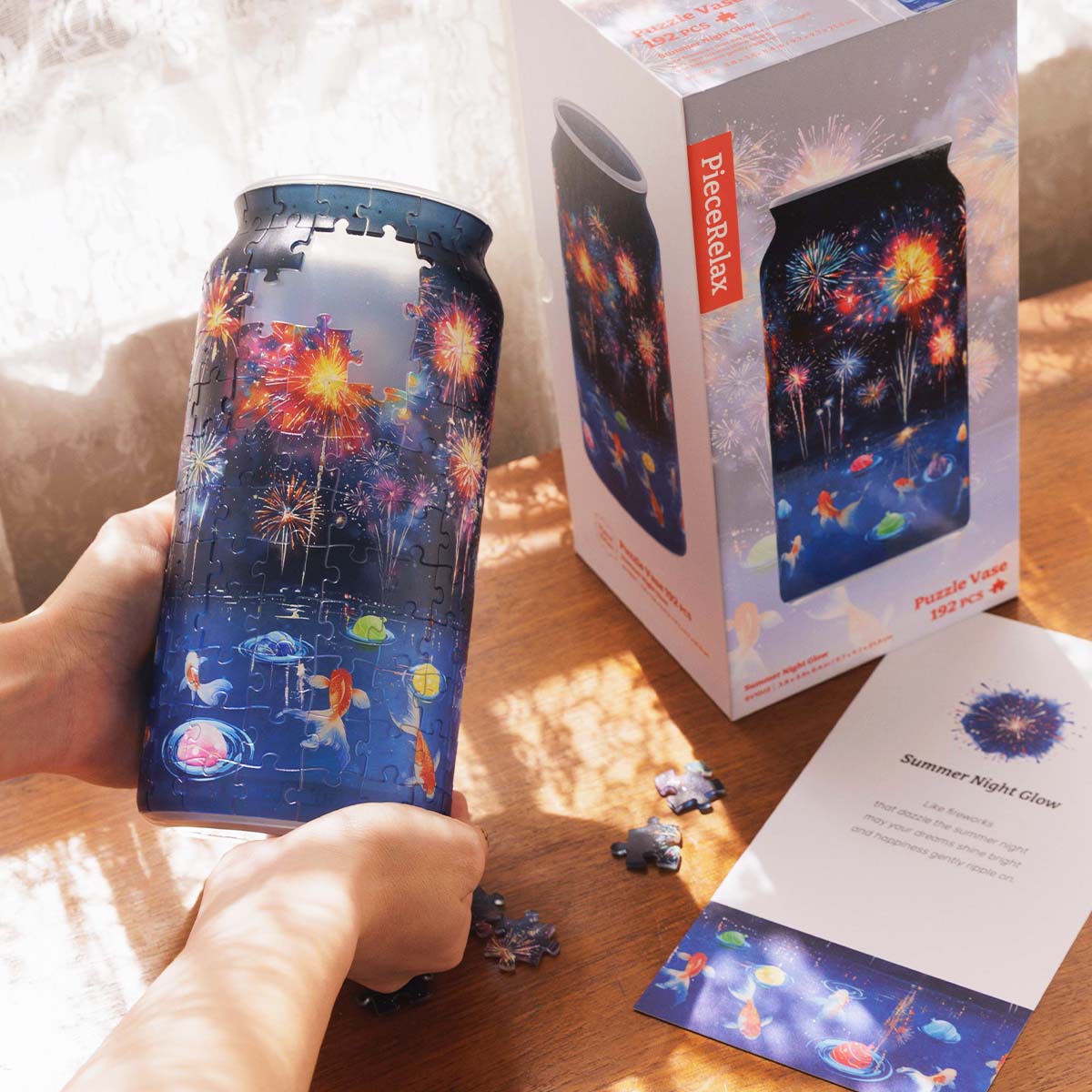 Let's stitch together a whole summer night with the sparkle of fireworks in the sky. You'll Always Get There with PieceRelax.