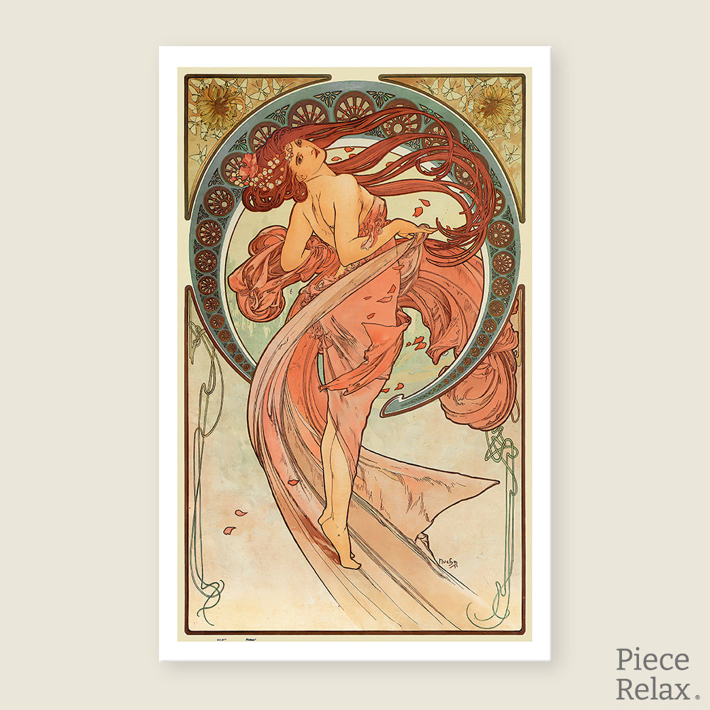 PieceRelax| Immerse yourself in the beauty of Mucha's The Arts series. Each piece brings you closer to the essence of this artistic masterpiece. PieceRelax—You’ll Always Get There, savoring every step.