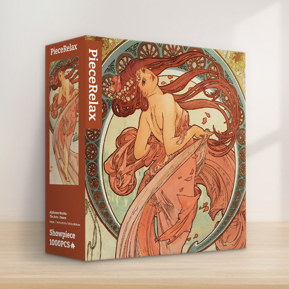 PieceRelax| Immerse yourself in the beauty of Mucha's The Arts series. Each piece brings you closer to the essence of this artistic masterpiece. PieceRelax—You’ll Always Get There, savoring every step.