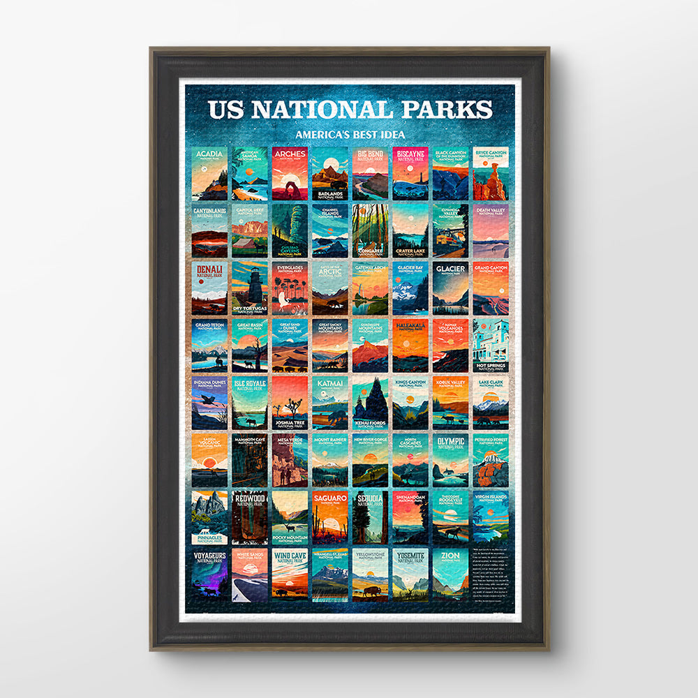 Embark on a scenic adventure with the PieceRelax US National Parks Puzzle! Featuring vibrant vintage posters of America’s most iconic parks. A perfect way to unwind, connect with nature, and remember: You’ll Always Get There with PieceRelax.&nbsp;