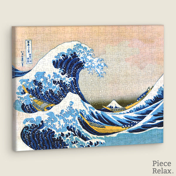 PieceRelax - HN1278 - Puzzle Canvas - Hokusai - The Great Wave of