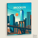 Discover the charm of Brooklyn with the PieceRelax Puzzle Canvas! Featuring the iconic skyline and the timeless Brooklyn Bridge, this vibrant design brings the heart of New York City to life. Relax and enjoy the journey—You’ll Always Get There with PieceRelax.