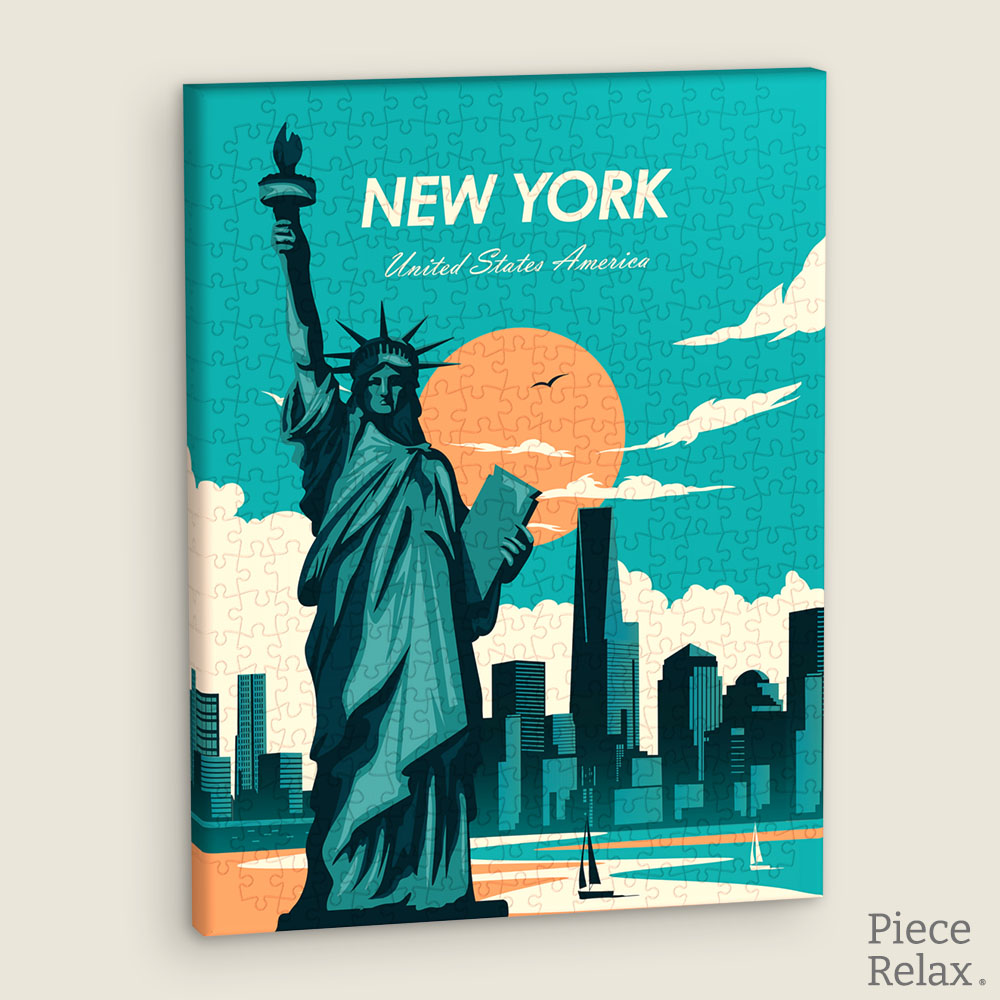 HN1403 - 366 Piece - Days in New York - Statue of Liberty