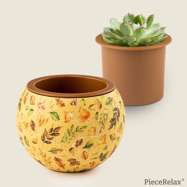 PieceRelax - K1105 - Puzzle Planter - Elegant Green