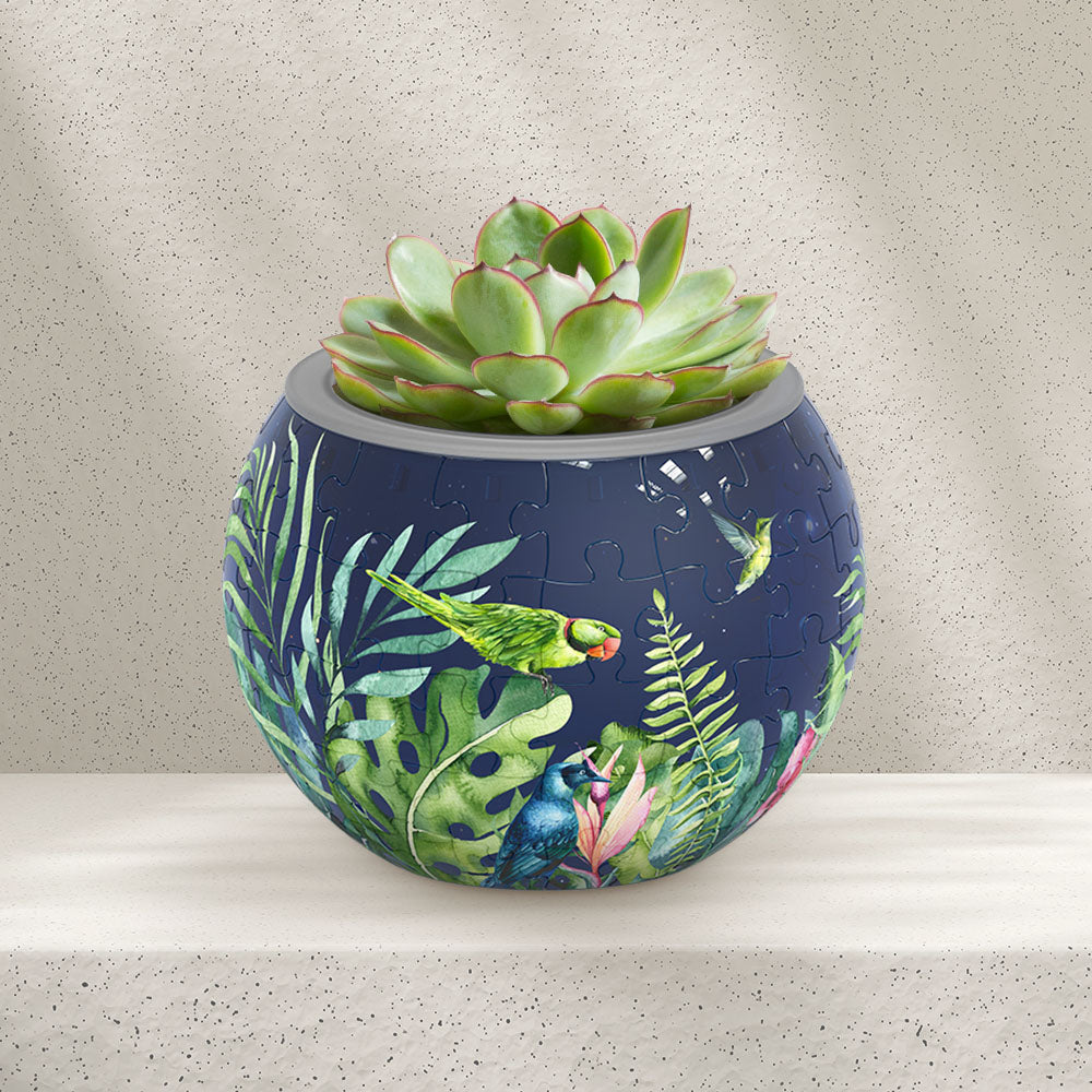 puzzle plant pot 3D Puzzle Planter - Bird of Paradise