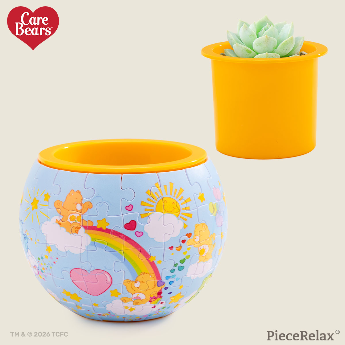 Play under the rainbow with Care Bears™. This dreamy puzzle brings joy, color, and a little magic to every piece.
