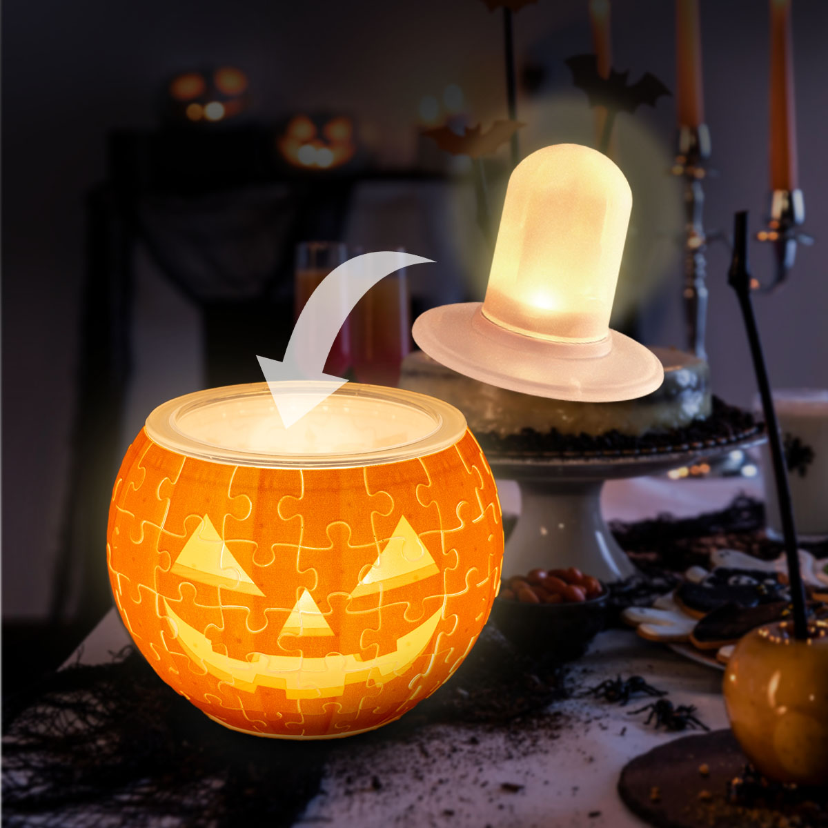 Halloween is just around the corner!
This year, countdown to Halloween while piecing together some spooky fun. Decorate the season with the Magic Jack Puzzle Candle Light, and celebrate Halloween with PieceRelax!