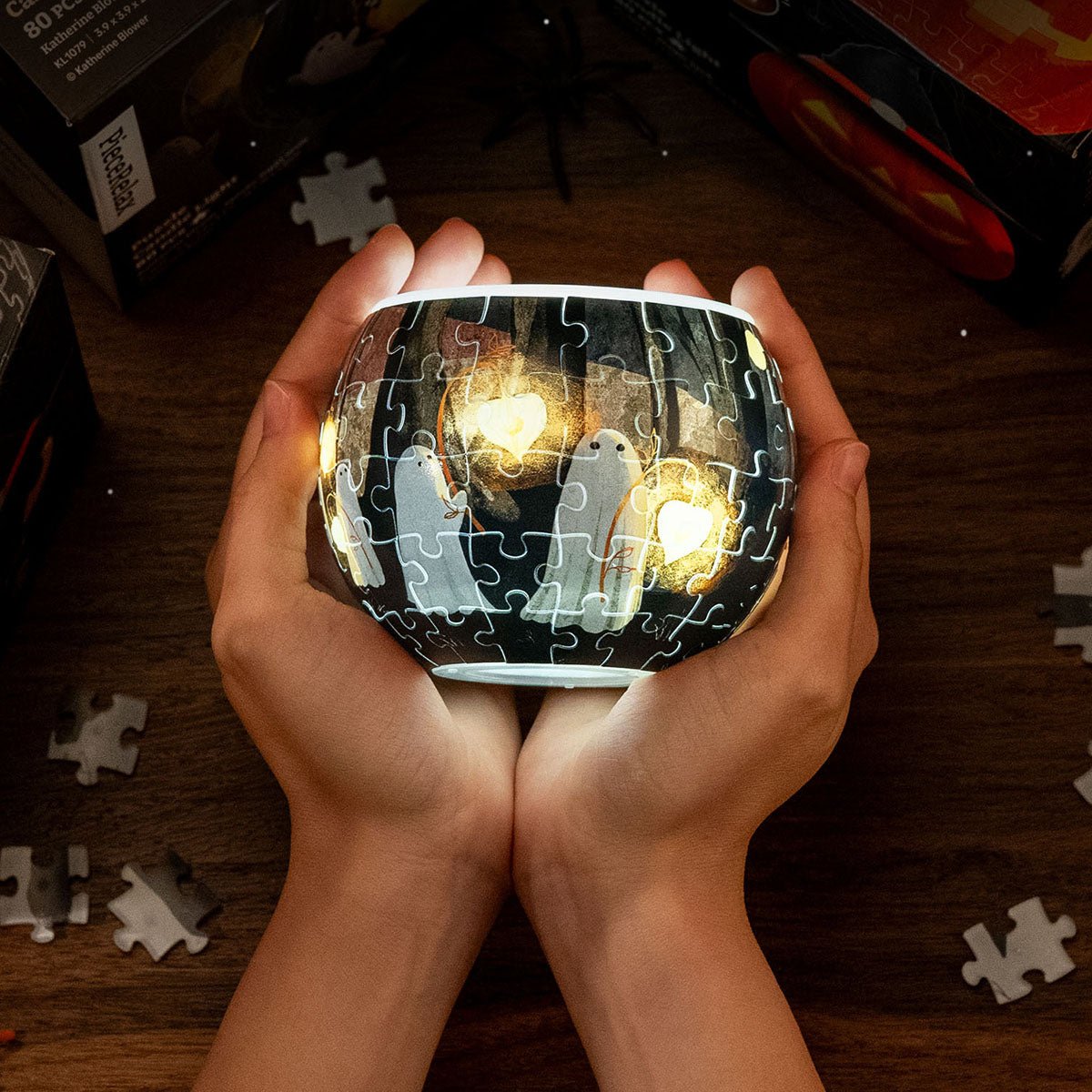 Spooky Night Walk - Jigsaw Puzzle Candle Light - Cozy Ambient Home