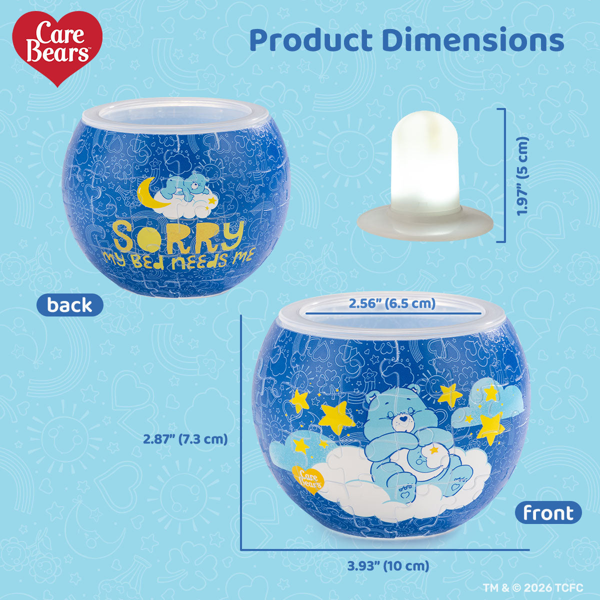Tuck in with Bedtime Bear™ under a blanket made of clouds—it’s time for the sweetest dreams.