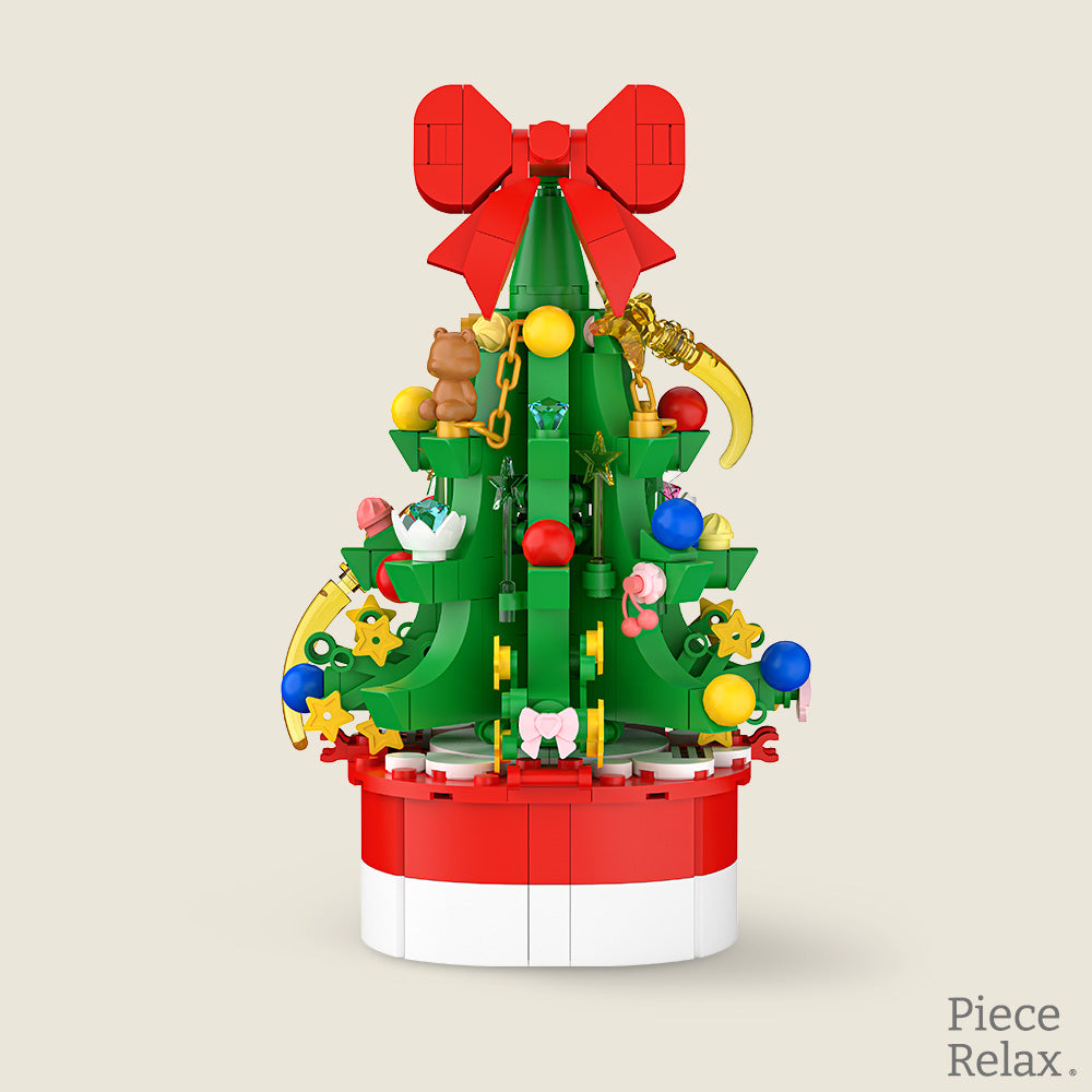 PieceRelax | Bring festive cheer to any space with PieceRelax’s Mini Bricks Potted Plant - Christmas Tree! This adorable, detailed 3D build is perfect for adding holiday spirit.