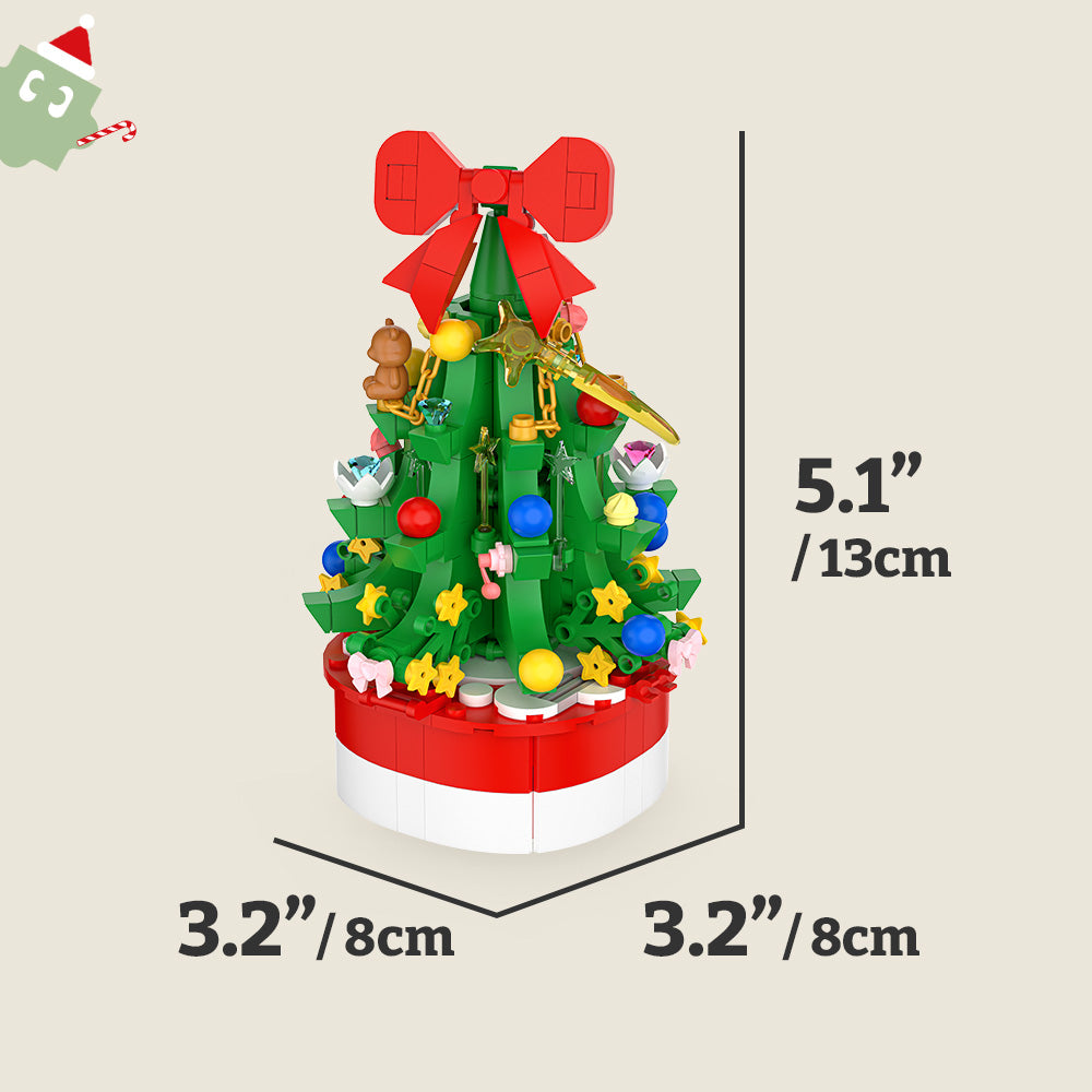 PieceRelax | Bring festive cheer to any space with PieceRelax’s Mini Bricks Potted Plant - Christmas Tree! This adorable, detailed 3D build is perfect for adding holiday spirit.