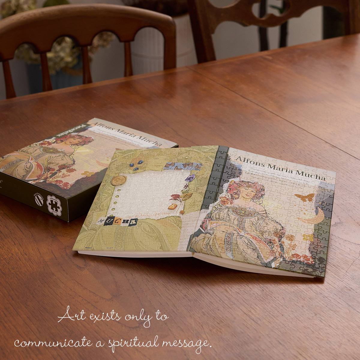 PieceRelax Puzzle Journal blend timeless art with modern design. Transparent cut-outs let you add a personal touch with photos or mementos. Each notebook is a canvas for your unique story.