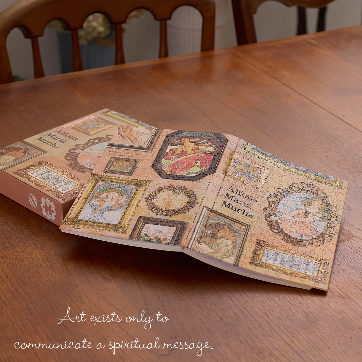 PieceRelax Puzzle Journal blend timeless art with modern design. Transparent cut-outs let you add a personal touch with photos or mementos. Each notebook is a canvas for your unique story.