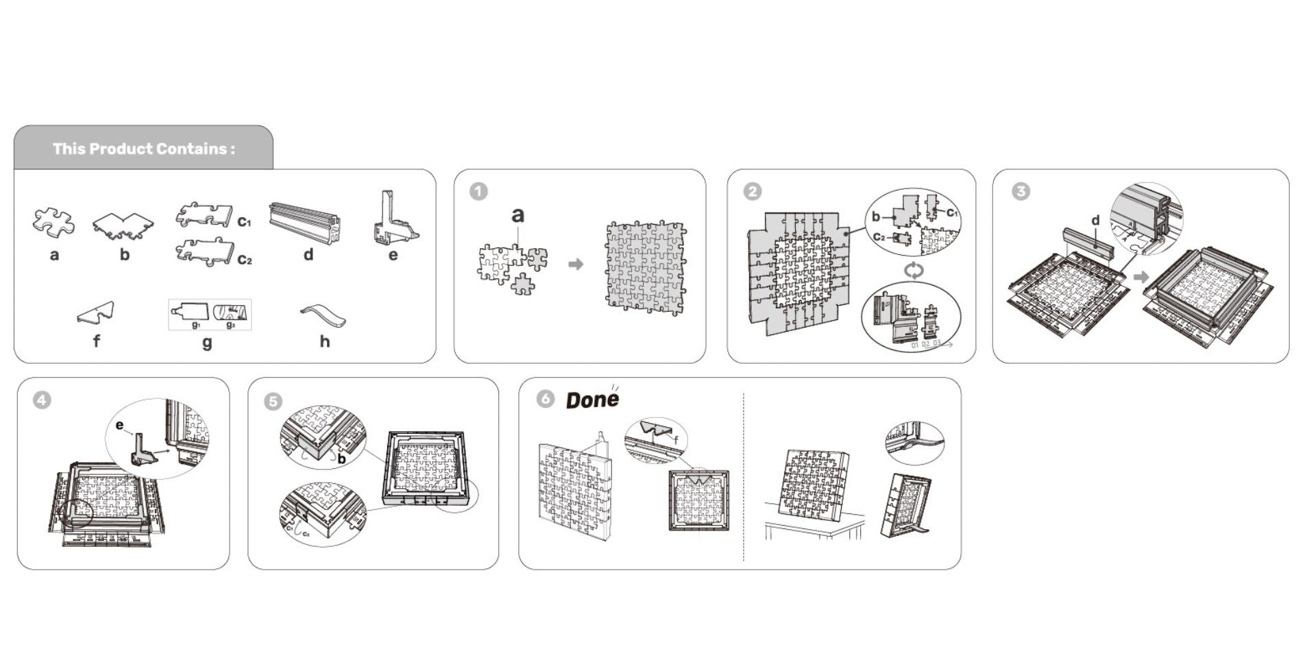 PieceRelax-2024 Advent calendar puzzle! Puzzle_Canvas_Assembly_instructions-09