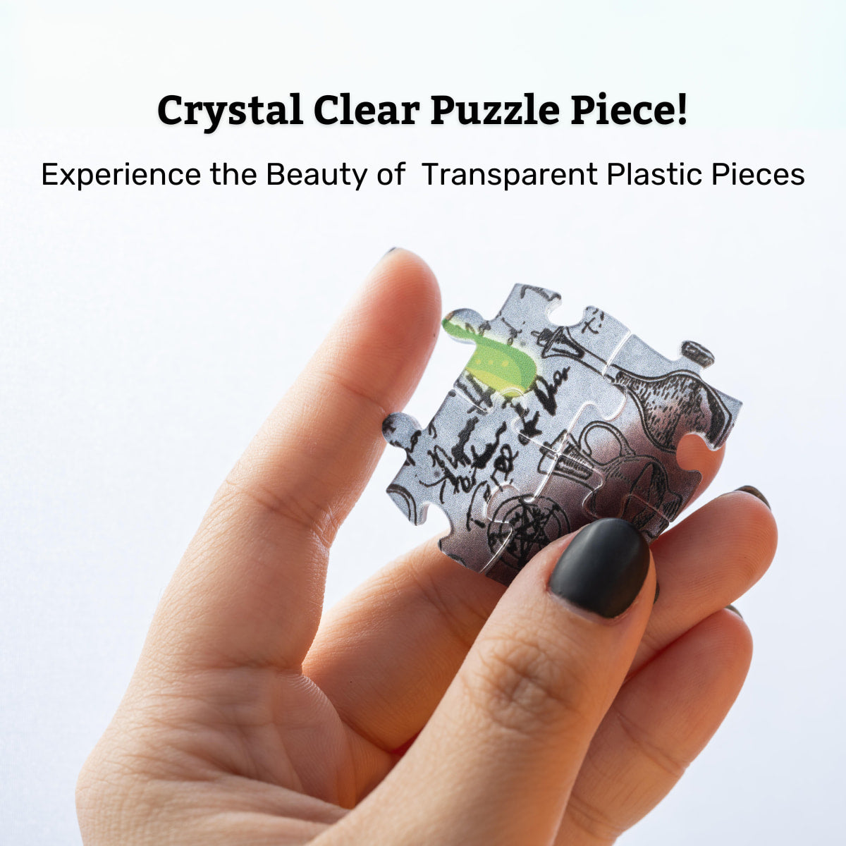 PieceRelax | Puzzle Jar benefit. Halloween vibe. Crystal Clear Puzzle Piece!