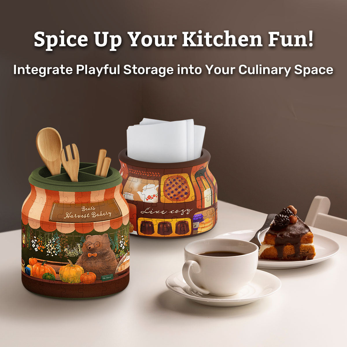 PieceRelax-Integrate Playful Storage into Your Culinary Space.